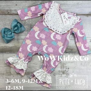 Stars and moon romper